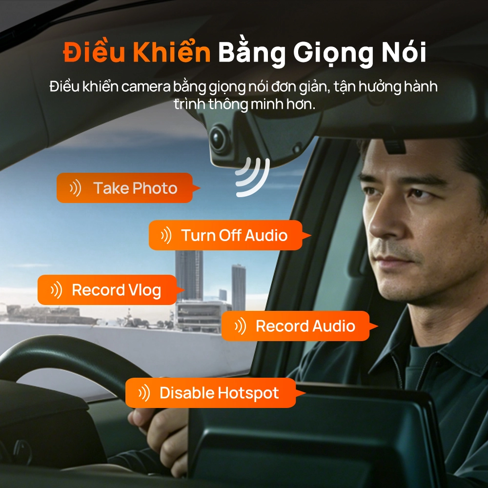 Ra lệnh giọng nói trên 70mai N500